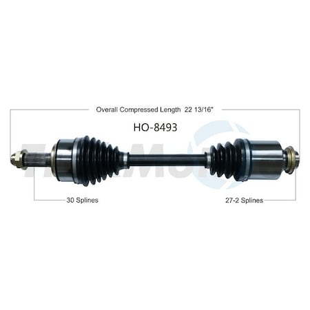 Surtrack Axle Cv Axle Shaft, Ho-8493 HO-8493